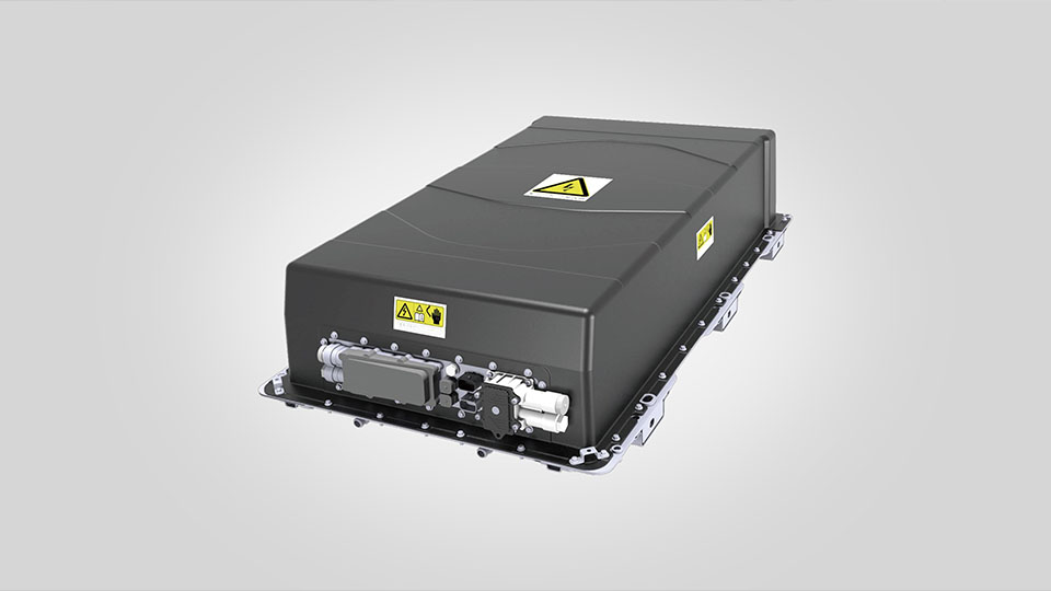Battery with liquid cooling system