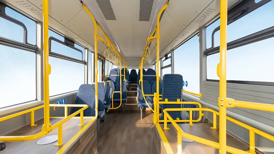 Spacious and comfortable passenger area