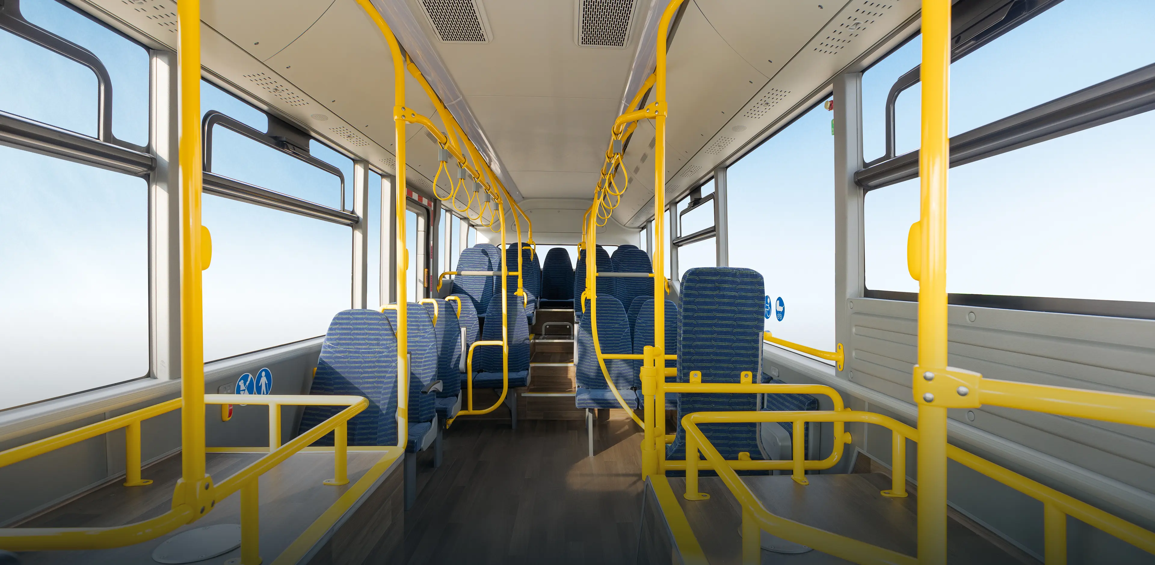 Spacious and comfortable passenger area
