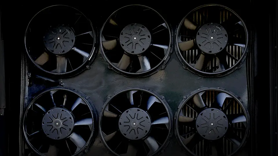 Electronic fan cooling system
